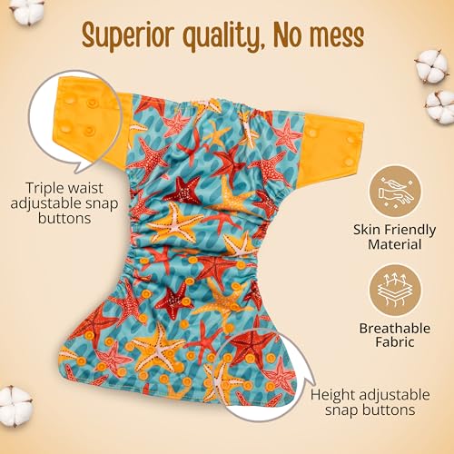 LuvLap Reusable Baby Cloth Diaper