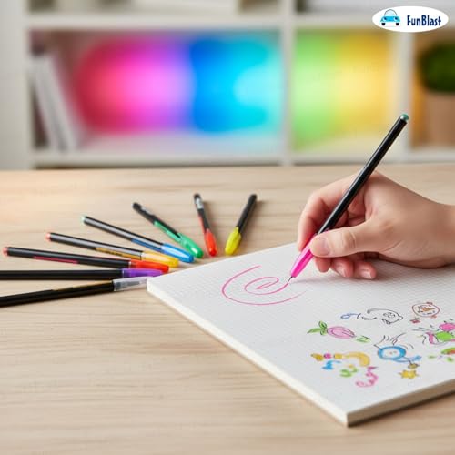 FunBlast Glitter Pen Set, Pack