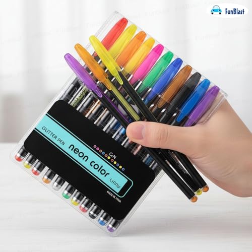 FunBlast Glitter Pen Set, Pack