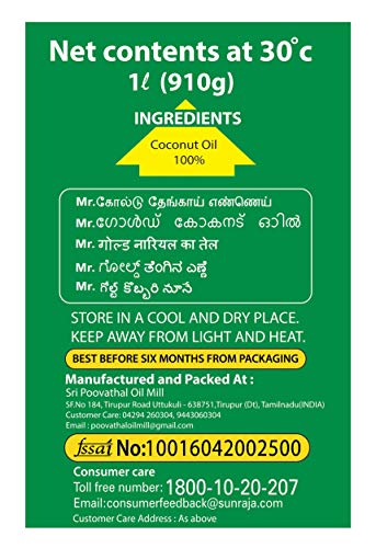 Mr.Gold Coconut Oil Can, 5L