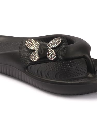 Sukun womens Sukun Rib_05 Women’s Soft Anti-skid Flip-flops Flip-Flop - Image 5
