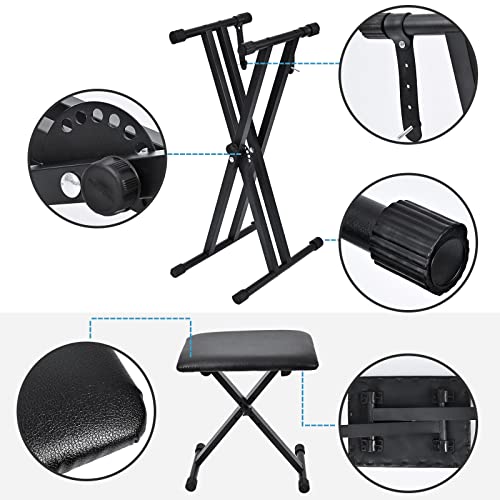 Double-X Keyboard Stand & Bench