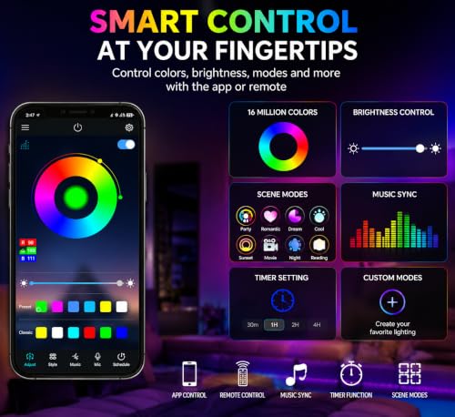 Quace RGB LED Strip Lights