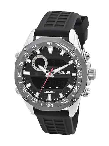 Kenneth Cole Reaction Digi-Analog Black Dial Watch for Men - KRWGP0070602