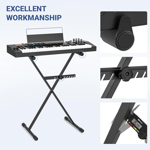 GLEAM Keyboard Stand Digital Piano Stand (Capacity: 100 lb) - Image 3