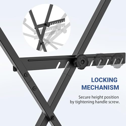 GLEAM Keyboard Stand Digital Piano Stand (Capacity: 100 lb) - Image 6