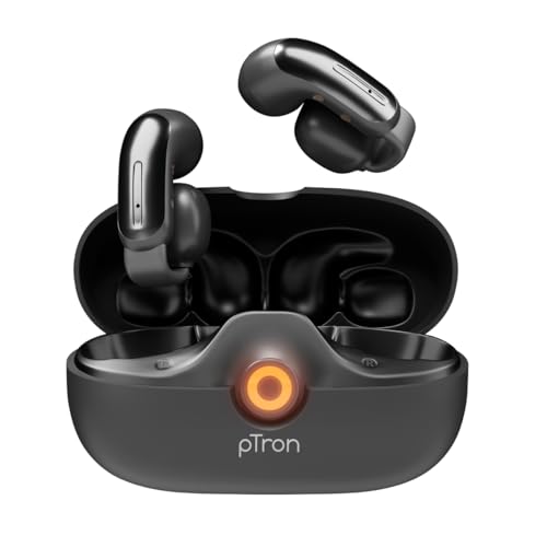 pTron Bassbuds Vortex Clips Wireless