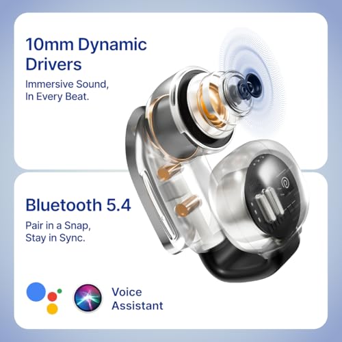 pTron Bassbuds Vortex Clips Wireless