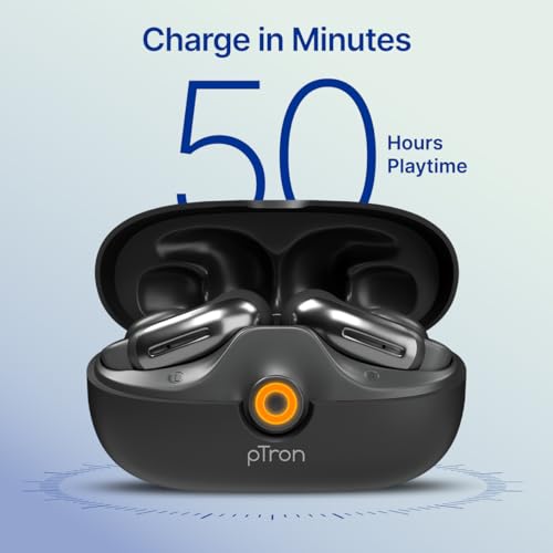 pTron Bassbuds Vortex Clips Wireless