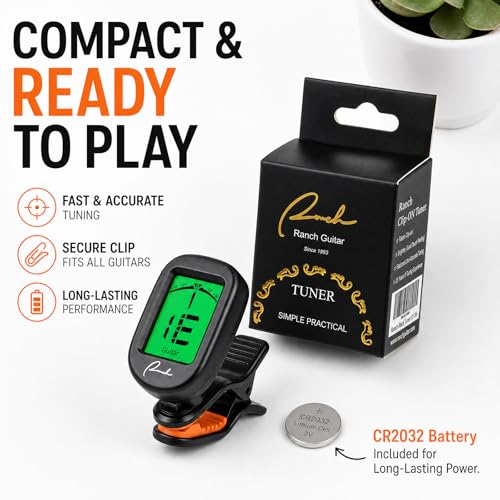 Ranch Clip-On Tuner Specialized for Ukulele and Guitar - Image 7