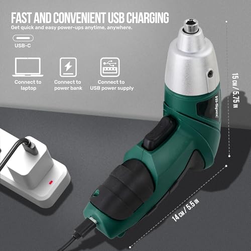 Hi-Spec Cordless Electric Screwdriver, Power