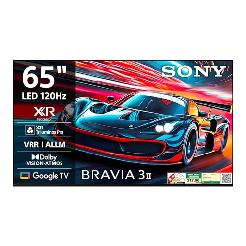 Sony 164 cm (65 inches) BRAVIA 3II Ultra HD Smart LED Google TV K-65XR30M2