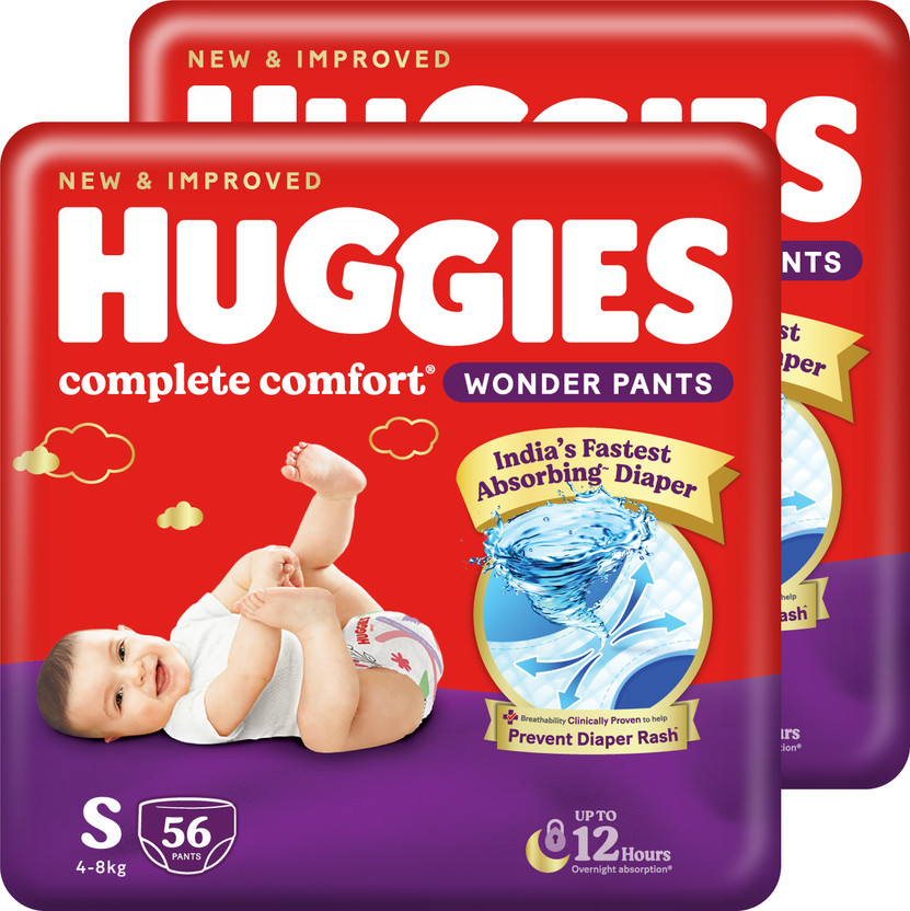 Huggies Complete Comfort Wonder Pants, India's Fastest Absorbing ...more