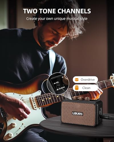 LEKATO Mini Guitar Amplifier, Dual