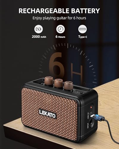 LEKATO Mini Guitar Amplifier, Dual