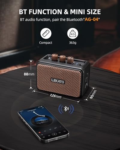 LEKATO Mini Guitar Amplifier, Dual
