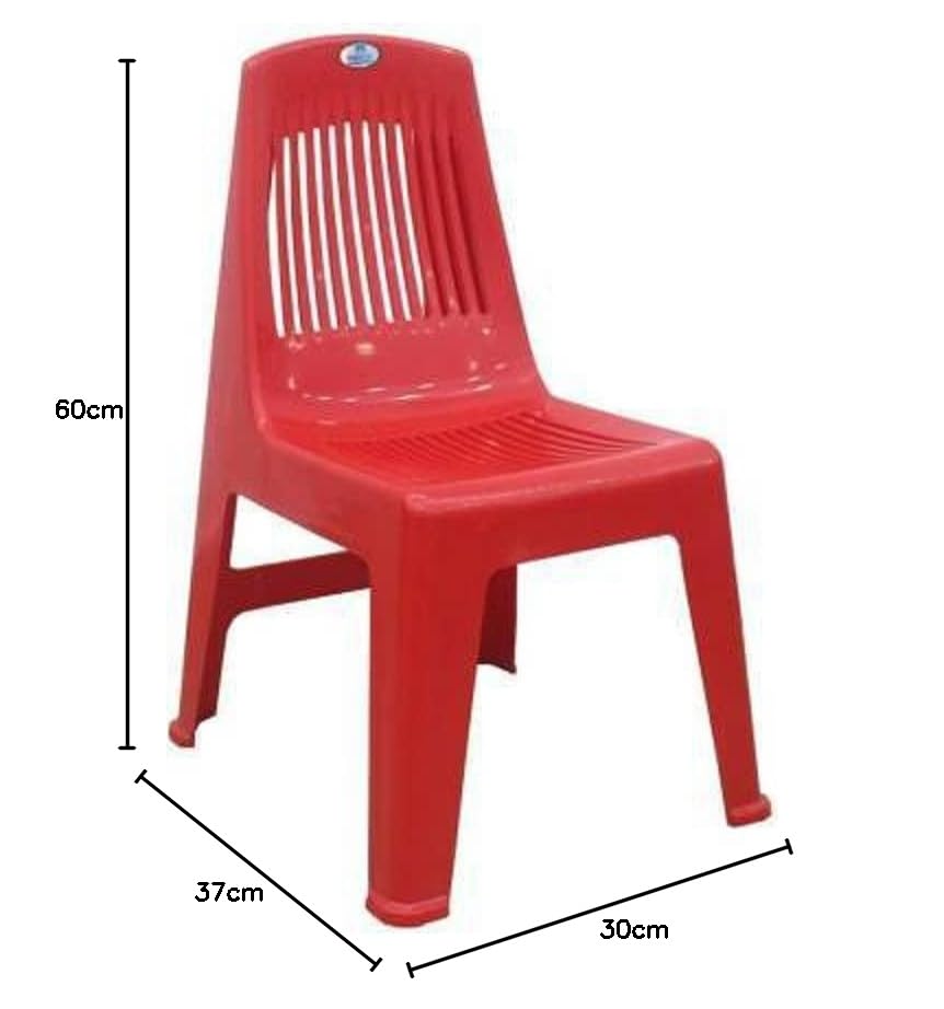 Nilkamal Strong and Durable Plastic CHR5027 Kids Study Chair - Red - Image 2