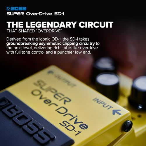 BOSS SD-1 Super OverDrive Pedal, Multicolor - Image 3
