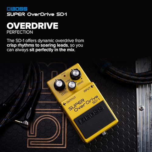 BOSS SD-1 Super OverDrive Pedal, Multicolor - Image 4