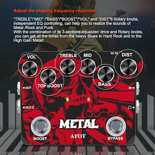 Heavy Metal Guitar Distortion Pedal
