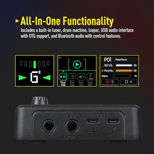 SONICAKE QME-10BK Pocket Master-Multi Effects