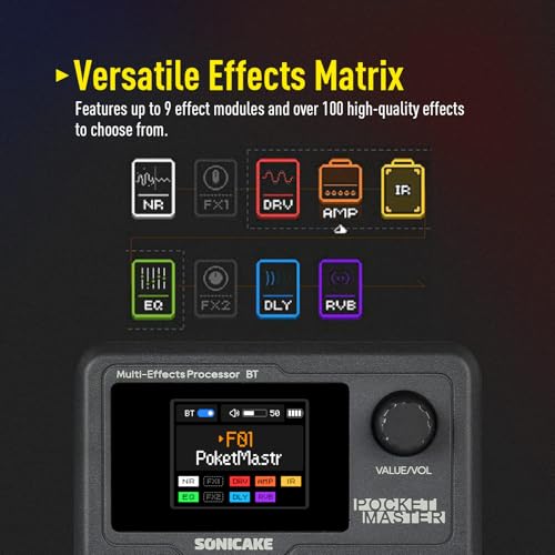SONICAKE QME-10BK Pocket Master-Multi Effects