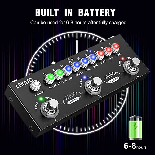 LEKATO Guitar Multi Effects Pedal