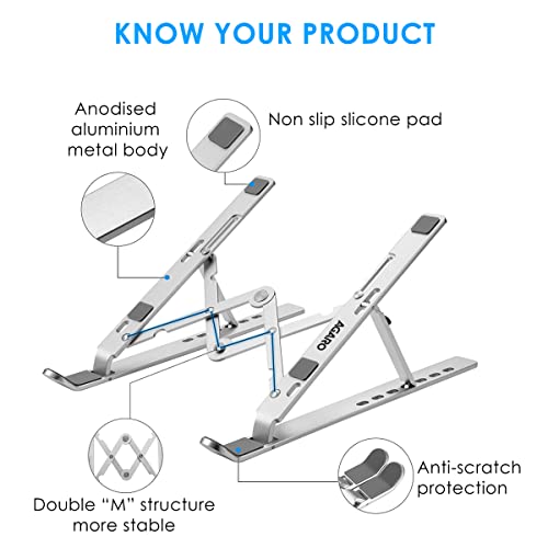 AGARO Foldable Laptop Stand, 7