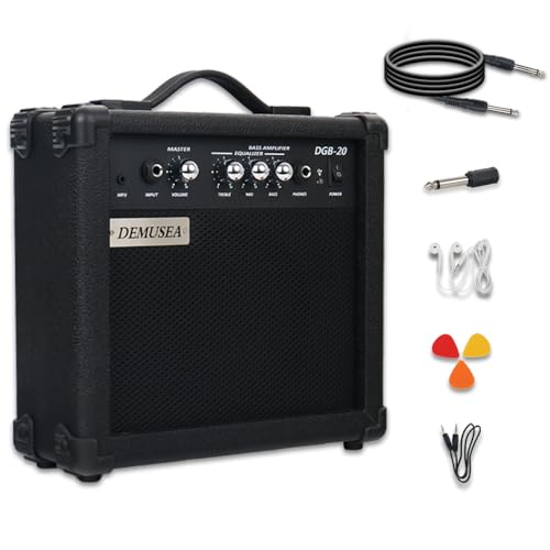 20W Electric Bass Amplifier Black