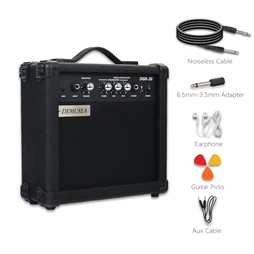 20W Electric Bass Amplifier Black