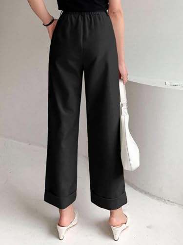 KOTTY Women's Cotton Blend Cross Pocket Solid Trousers - Image 4
