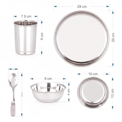 36 Pieces Stainless Steel Dinnerware/Dinner