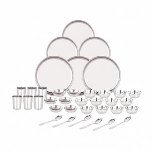 36 Pieces Stainless Steel Dinnerware/Dinner