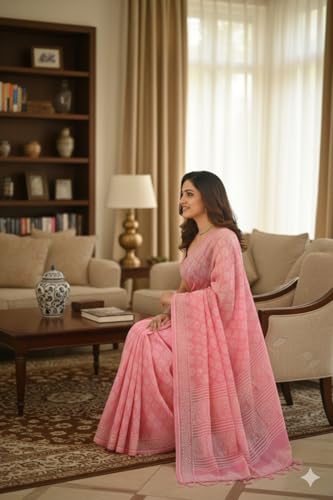 Handmade Mulmul Cotton Printed Saree