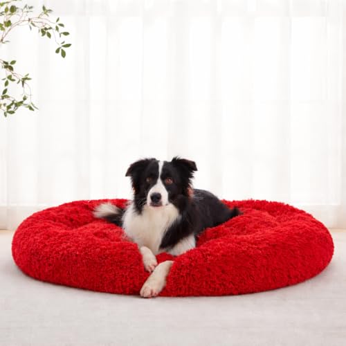 ZEXSAZONE Fluffy Waterproof Dog Bed