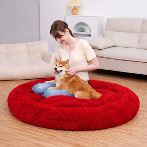 ZEXSAZONE Fluffy Waterproof Dog Bed