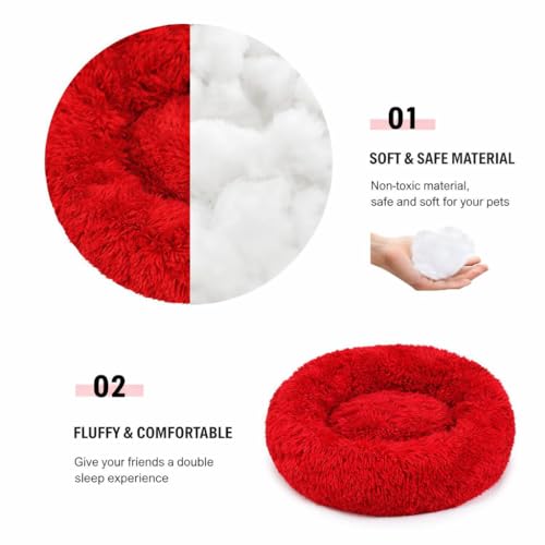 ZEXSAZONE Fluffy Waterproof Dog Bed