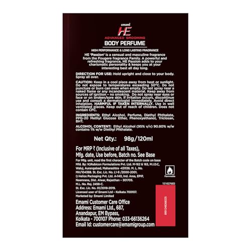 Emami HE Advanced Grooming Passion Body Perfume - Image 7