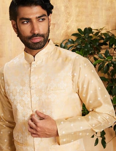 Amazon Brand - Symbol Men's Cotton Blend Printed Kurta Pyjama Set - Image 4