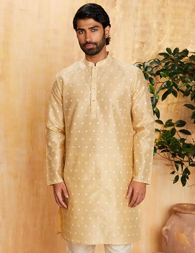 Amazon Brand - Symbol Men's Cotton Blend Printed Kurta Pyjama Set - Image 6