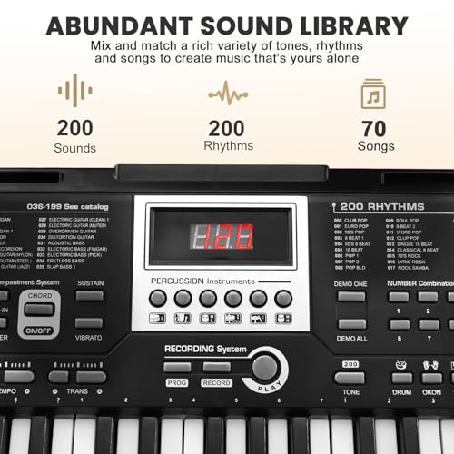 61 Keys Electronic Piano Keyboard