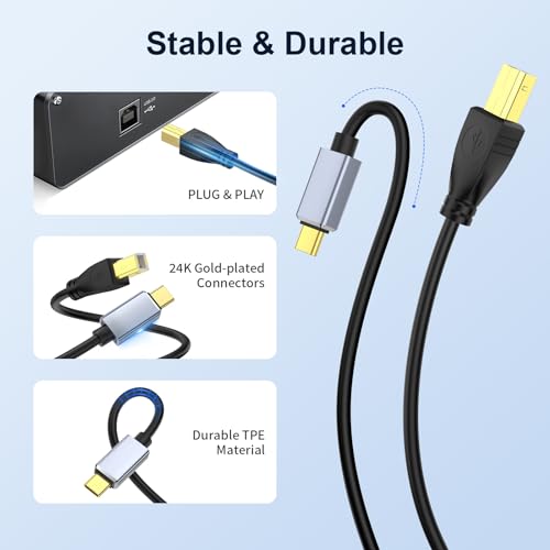 MeloAudio USB C MIDI Cable
