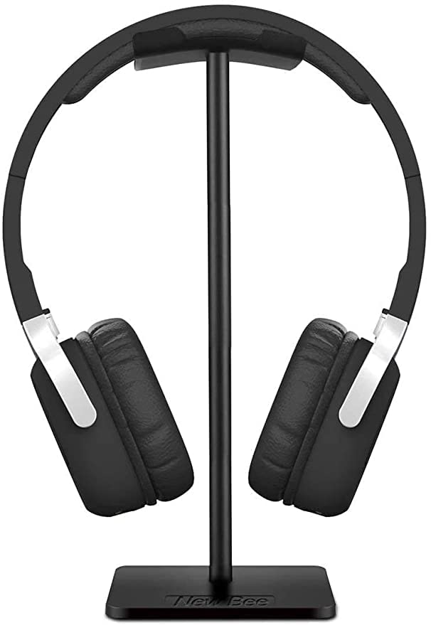 FACTOTECH Presents Aluminium Tabletop Headphone Stand (Black)