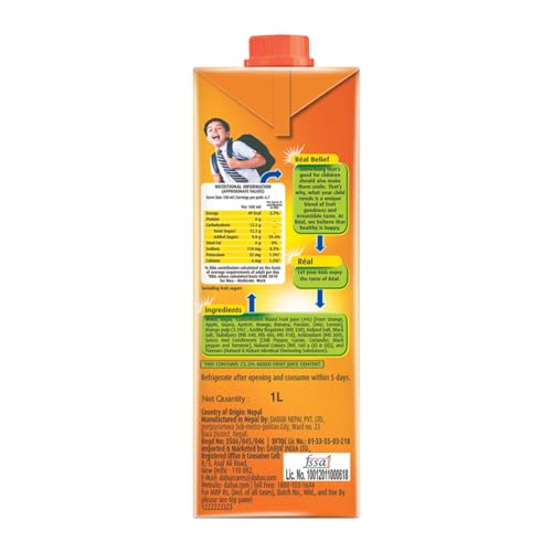 Real Fruit Power Real Masala Mixed Fruit 1L, 1 kg - Image 2