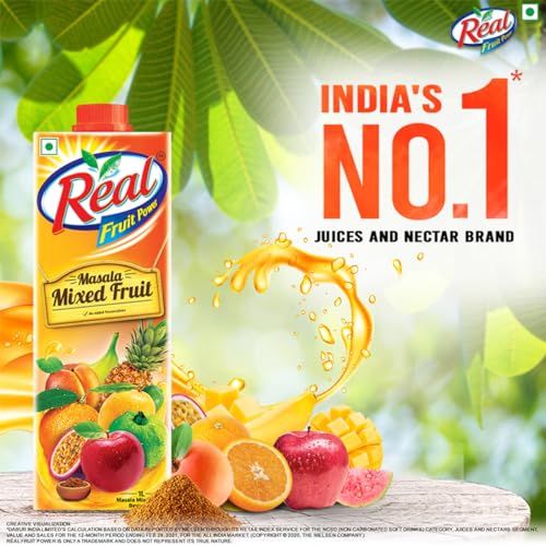 Real Fruit Power Real Masala Mixed Fruit 1L, 1 kg - Image 3