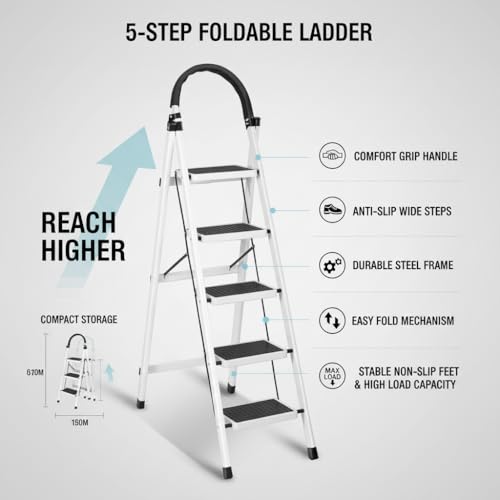 Sulfar Foldable 5-Step Ladder