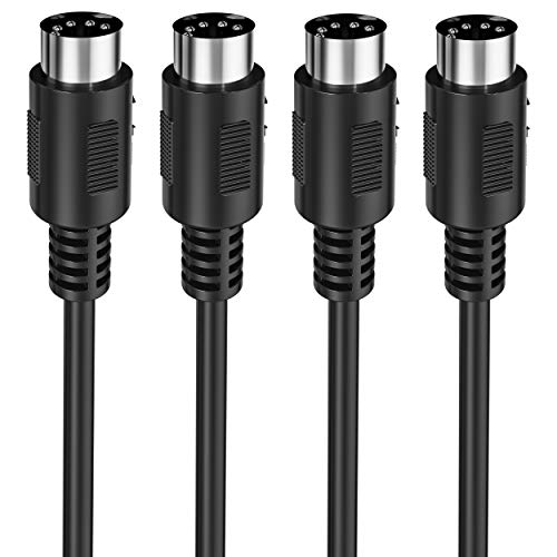 2-Pack 5-Pin DIN MIDI Cable