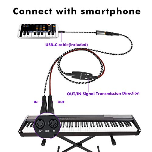 MIDI Cable,NUOSIYA MIDI to USB