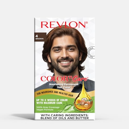 Revlon Color'n Care Nourishing Permanent Hair Color for Men- 4.0 Brown