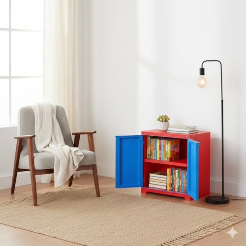 Cello Novelty Compact Bookshelf, Red
